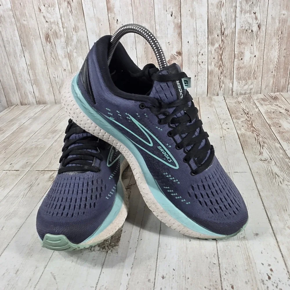 Brooks Glycerin 19 Womens Running Shoes Navy Aqua 1203431B473‎ Size 7